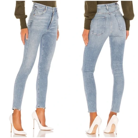 CITIZENS OF HUMANITY Chrissy Sculpt High Rise Skinny Jeans - Islands - Picture 3 of 7